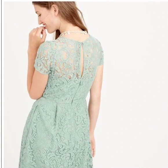 J Crew Alisa Dress in Dusty Shale Size 10 - Picture 2 of 16